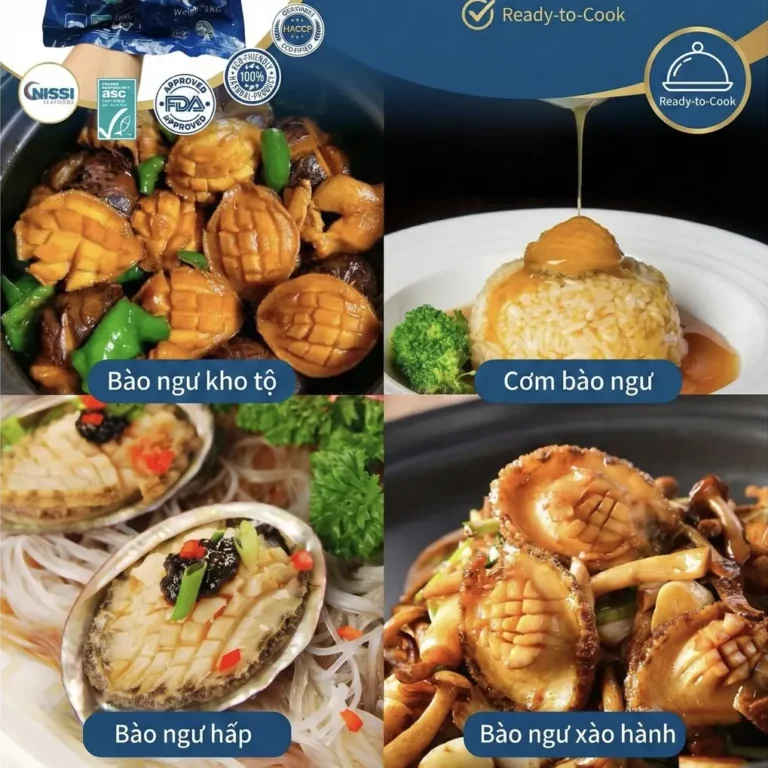 cách chế biến bào ngư đông lạnh